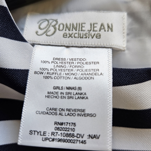 Bonnie Jean Girls Navy Dress size 6 - Picture 5 of 5
